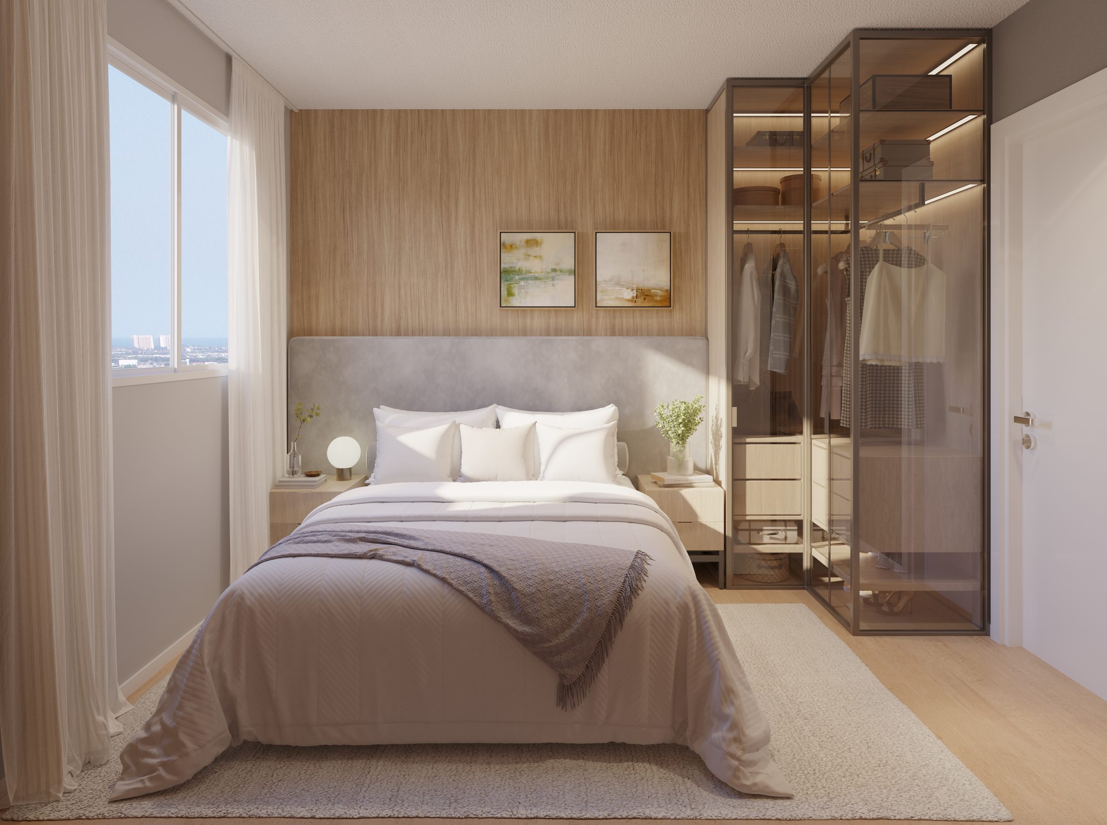 Quarto de casal decorado