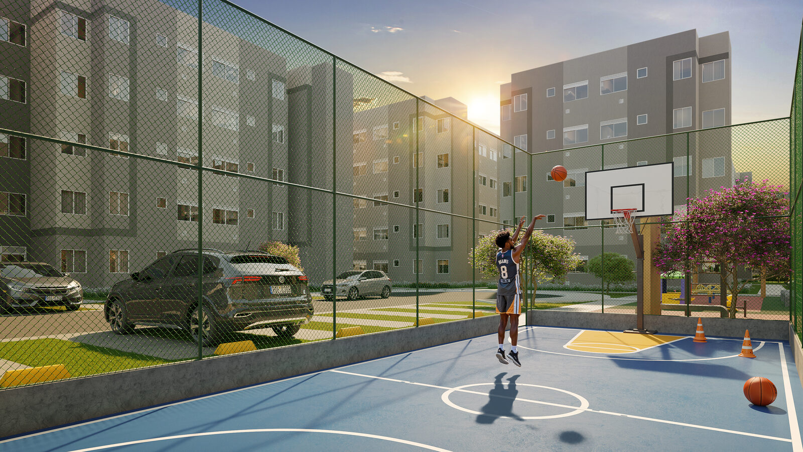 Quadra streetball do Porto Lima