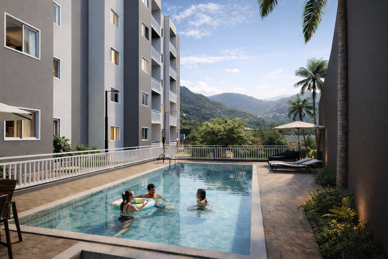 Piscina do Rio+ Residencial Clube