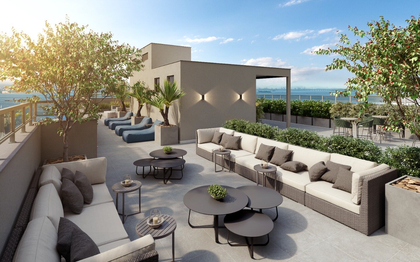 Rooftop lounge